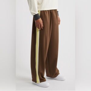 Elwood Men’s Size Medium Wide Leg Track Pants With Side Zippers